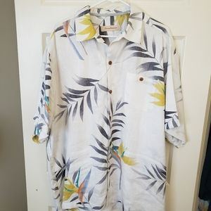 Tommy Bahama linen S/S Hawaiian XL